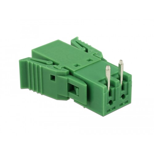 Delock Terminal block set for PCB 2 pin 3.81 mm pitch horizontal