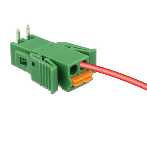 Delock Terminal block set for PCB 2 pin 3.81 mm pitch horizontal