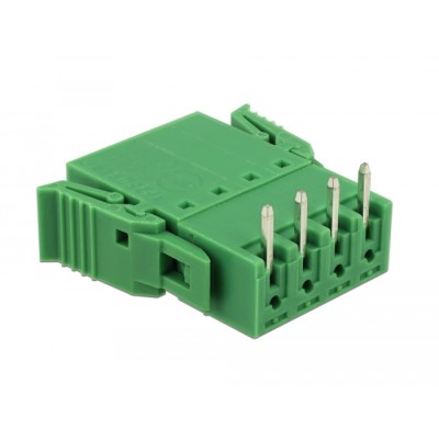 Delock Terminal block set for PCB 4 pin 3.81 mm pitch horizontal 2
