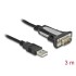 Delock Adapter USB 2.0 Type-A to 1 x serial RS-232 DB9 3 m