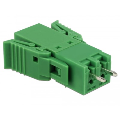 Delock Terminal block set for PCB 2 pin 3.81 mm pitch vertical 2