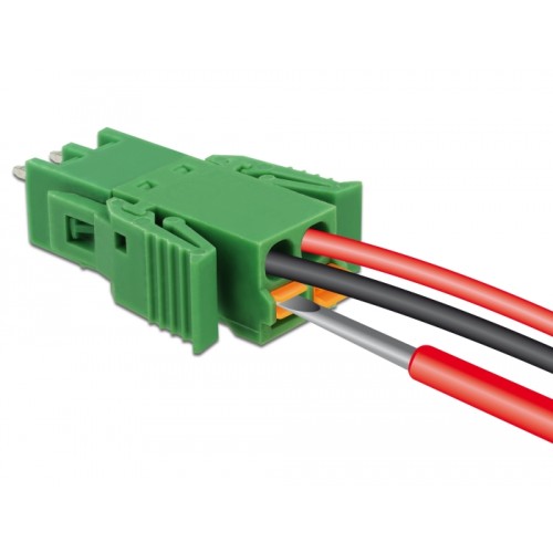 Delock Terminal block set for PCB 2 pin 3.81 mm pitch vertical