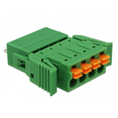 Delock Terminal block set for PCB 4 pin 3.81 mm pitch vertical 2
