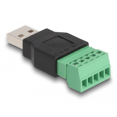 Delock USB 2.0 Type-A male to Terminal Block Adapter 2-part 2