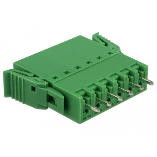 Delock Terminal block set for PCB 6 pin 3.81 mm pitch vertical