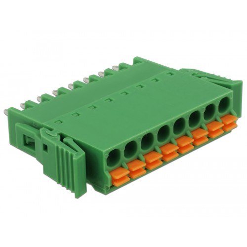 Delock Terminal block set for PCB 8 pin 3.81 mm pitch vertical