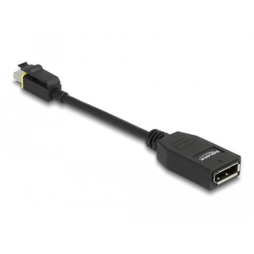 Delock Mini DisplayPort 1.4 to DisplayPort adapter with latch 8K 60 Hz