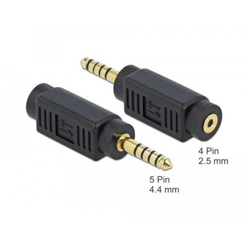 Delock Adapter Stereo jack male 4.4 mm 5 pin to Stereo jack female 2.5 mm 4 pin
