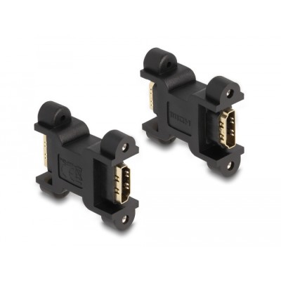 Delock HDMI Adapter female to female with screw connection