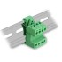 Delock Terminal Block Set for DIN Rail 4 pin with pitch 5.08 mm angled