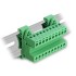 Delock Terminal Block Set for DIN Rail 10 pin with pitch 5.08 mm angled