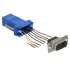 Delock Adapter D-Sub 9 pin male to RJ45 female Assembly Kit blue