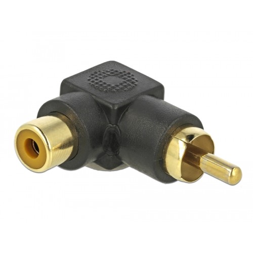 Delock RCA Adapter male to female angled