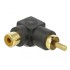 Delock RCA Adapter male to female angled