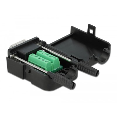 Delock D-Sub9 male to Terminal Block with Enclosure 2