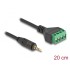 Delock Cable Stereo jack male 2.5 mm 4 pin to Terminal Block Adapter 20 cm