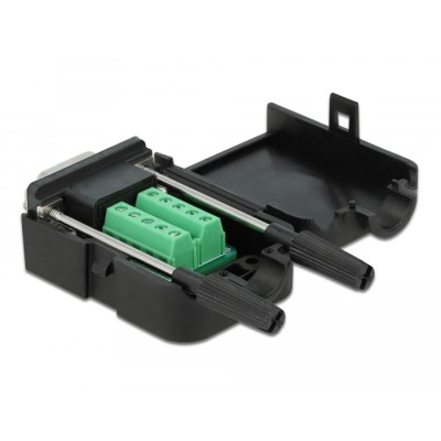 Delock D-Sub9 female to Terminal Block with Enclosure 2