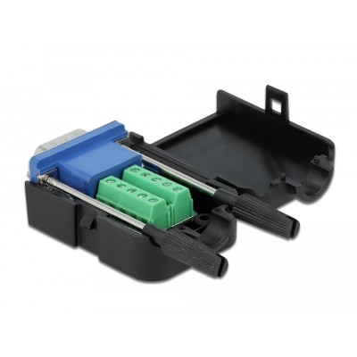Delock VGA15 male to Terminal Block Adapter with Enclosure 2