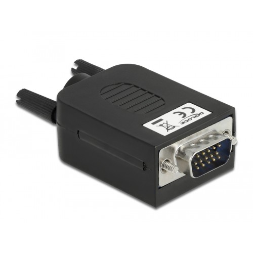 Delock VGA15 male to Terminal Block Adapter with Enclosure