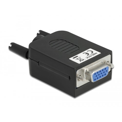 Delock VGA15 female to Terminal Block Adapter with Enclosure