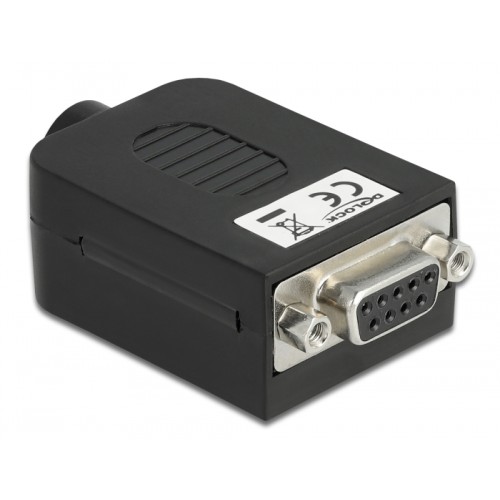 Delock D-Sub9 female to Terminal Block with Enclosure