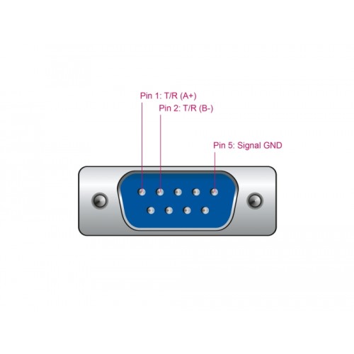 Delock Adapter USB 2.0 Type-A to 1 x Serial RS-485 DB9