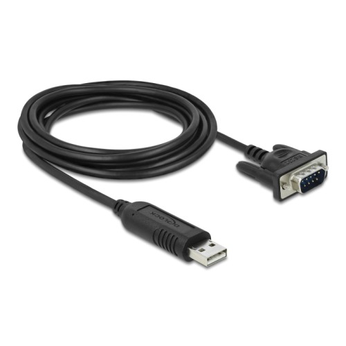 Delock USB 2.0 to serial RS-232 adapter with compact serial connector housing