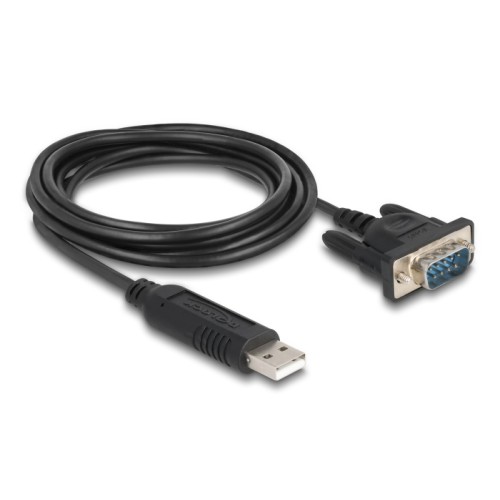 Delock USB 2.0 to serial RS-485 adapter with 15 kV ESD protection and a compact serial connector housing