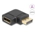 Delock DisplayPort 1.4 Adapter male to female 90° right angled 8K 60 Hz