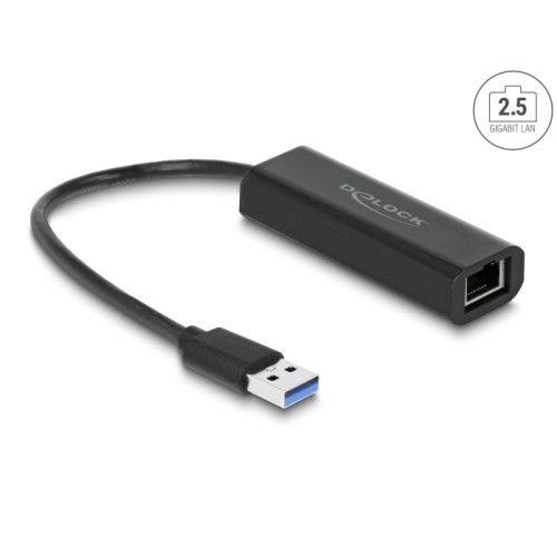 Delock USB Type-A Network Adapter 2.5 Gigabit LAN 1 x RJ45