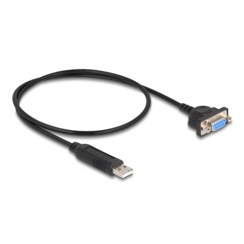 Delock USB 2.0 to serial RS-232 adapter D-Sub 9 female with compact connector housing 50 cm FTDI