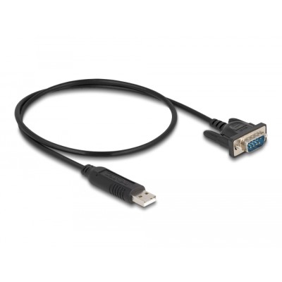 Delock USB 2.0 to serial RS-232 adapter D-Sub 9 male with compact connector housing 50 cm FTDI 2