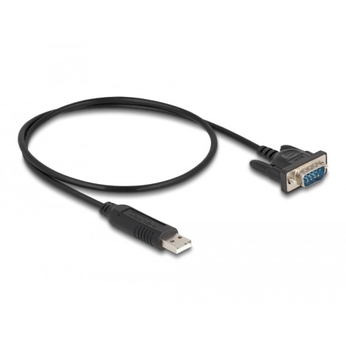 Delock USB 2.0 to serial RS-232 adapter D-Sub 9 male with compact connector housing 50 cm FTDI