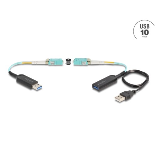 Delock USB 10 Gbps Type-A Extender Set over LC Duplex cable