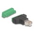 Delock Adapter RJ45 male - Terminal Block 8 pin 2-part 3.81 mm
