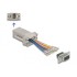 Delock D-Sub 9 pin female to RJ50 female Assembly Kit grey