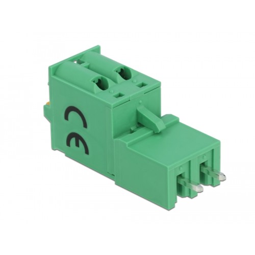 Delock Terminal block set for PCB 2 pin 5.08 mm pitch vertical