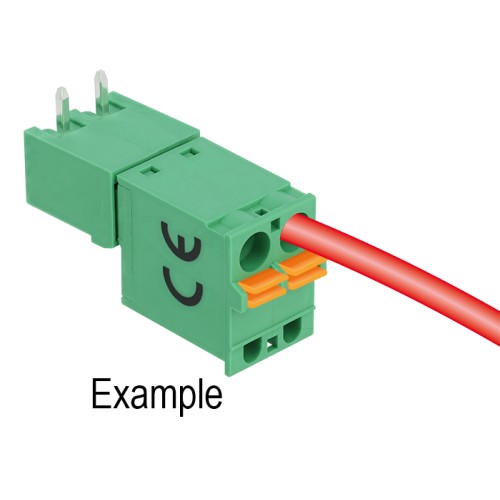 Delock Terminal block set for PCB 2 pin 5.08 mm pitch horizontal