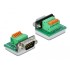Delock D-Sub9 male to Terminal Block with Push Button horizontal