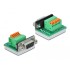 Delock D-Sub9 female to Terminal Block with Push Button horizontal