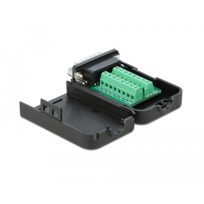 Delock D-Sub15 male to Terminal Block with Enclosure 2