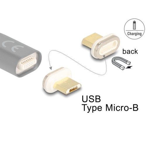 Delock Magnetic Adapter USB Type Micro-B male
