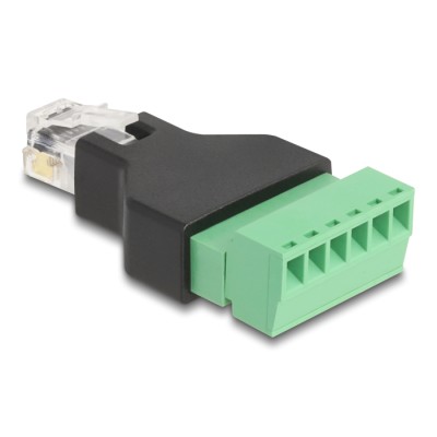 Delock RJ12 plug to Terminal Block Adapter 6 pin 2-part 2