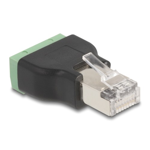 Delock RJ45 plug to Terminal Block Adapter 4 pin