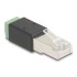 Delock RJ45 plug to Terminal Block Adapter 2 pin
