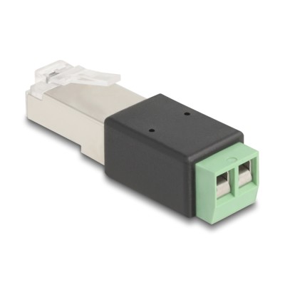 Delock RJ45 plug to Terminal Block Adapter 2 pin 2