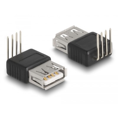 Delock Adapter USB 2.0 Type-A female to 4 pin 90° angled 2