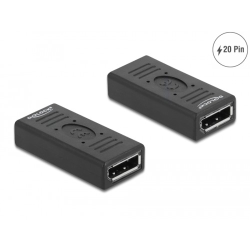 Delock DisplayPort 1.2 Adapter female to female Gender Changer with pin 20
