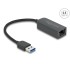 Delock Adapter USB Type-A male to 2.5 Gigabit LAN compact