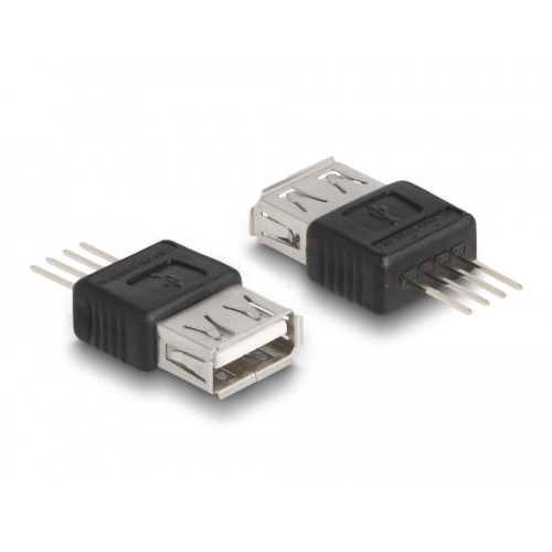 Delock Adapter USB 2.0 Type-A female to 4 pin